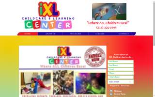 IXL Childcare & Learning Center website