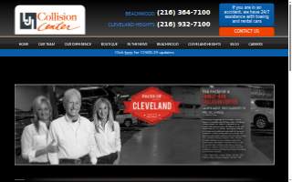 LJI Collision Center Cleveland Heights website