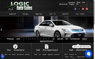 Logic Auto Sales website