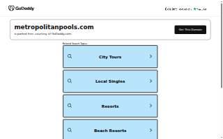Metropolitan Pools website
