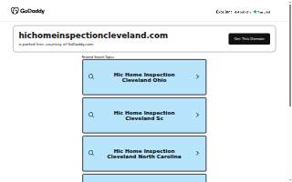 HIC Home Inspection Cleveland website