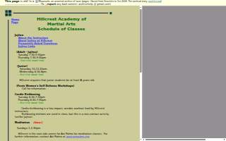 Hillcrest Academy of Goshin website
