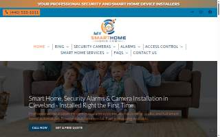 My Smart Home Ohio of Cleveland website