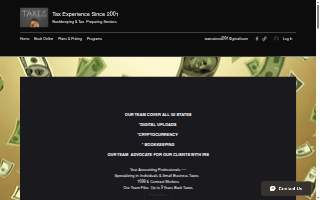 Tax Experience 2001 website