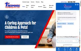 1st Response Pest Management website