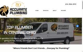 Accurate Plumbing website