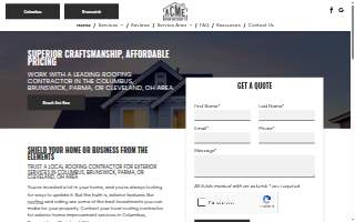 Acme Roofing and Siding website