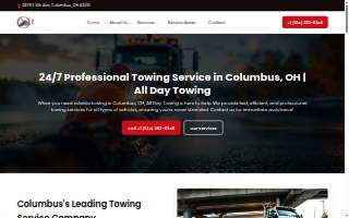 All Day Towing website