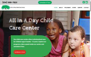 All In A Day Child Care Center website
