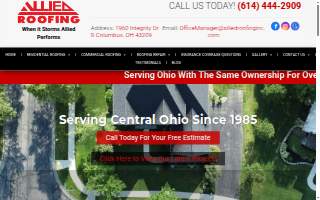 Allied Roofing Inc website