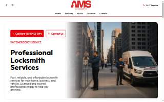 AMS Mobile Locksmith website