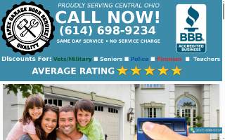 Apex Garage Door Services website