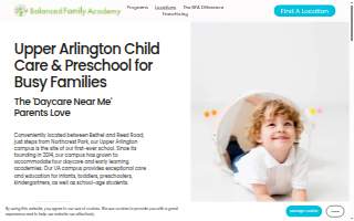 Balanced Family Academy of Upper Arlington website