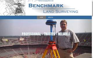 Benchmark Land Surveying website