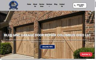 Blue Line Garage Door Repair Columbus Ohio LLC website