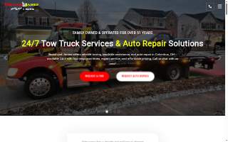 Broad & James Towing website