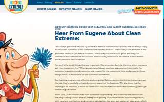 Clean Extreme website