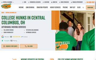 College Hunks Moving Central Columbus website