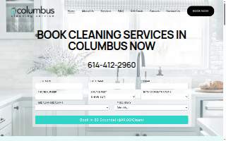 Columbus Cleaning Service website