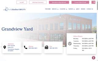 Columbus OB/GYN - Grandview Yard website
