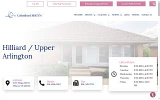 Columbus OB/GYN Hilliard/Upper Arlington website