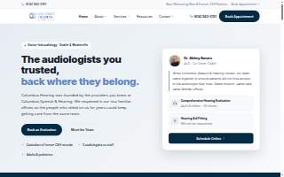 Columbus Speech & Hearing website