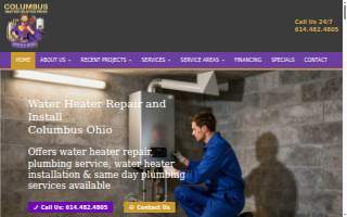 Columbus Water Heater Pros website