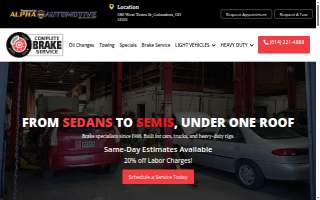 Complete Brake Service website