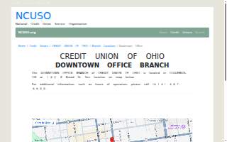 Credit Union of Ohio - Downtown Branch website