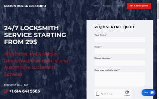 Easton mobile locksmith website