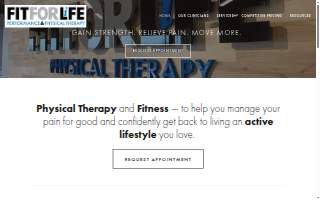 Fit For Life Physical Therapy - Lane Avenue website