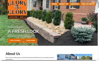 Glory To Glory Landscaping. website