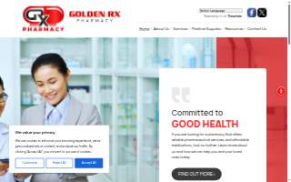 Golden RX Pharmacy website