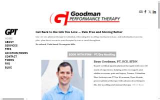 Goodman Performance Therapy LLC website