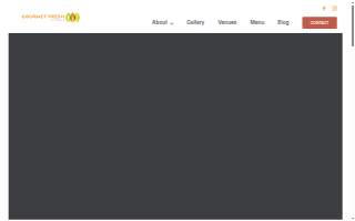 Gourmet Fresh Catering website
