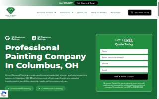 Green Diamond Painting of Columbus website