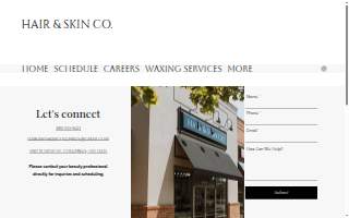 Hair & Skin Co. website