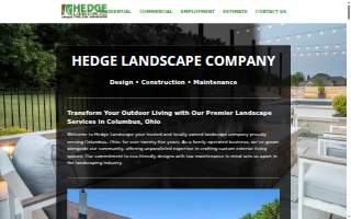 Hedge Landscape LLC website