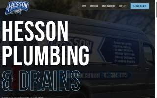 Hesson Plumbing and Drains LLC website
