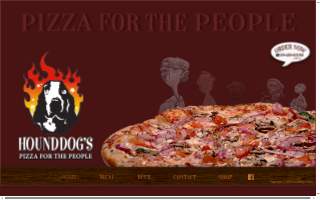 Hounddog's Pizza website