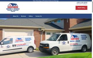 Inspired Heating & Cooling, Electric, Roofing, Repair LLC website