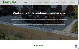 Kleinhenz Landscape website