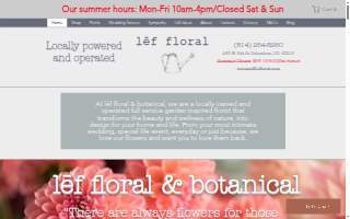 lef floral & botanical website
