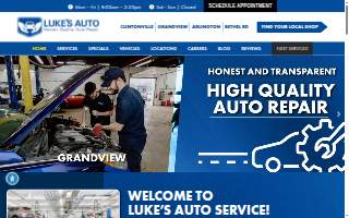 Luke's Auto website