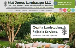 Mat Jones Landscape LLC website