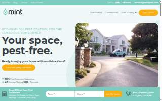 Mint Pest Control Columbus website