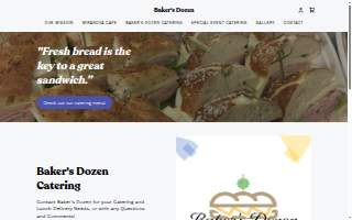 Miranova Cafe / Baker's Dozen Catering website