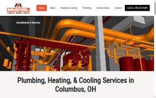 Muetzel Plumbing, Heating & Cooling website