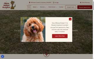 Obetz Animal Hospital website
