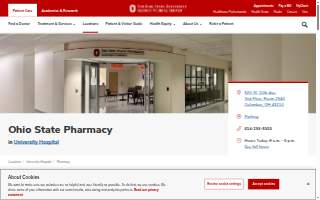 Ohio State Pharmacy University Hospital website